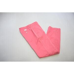 Vineyard Vines Khaki Chino Club Pants Pink Casual Flat Mens Size 34 x 32